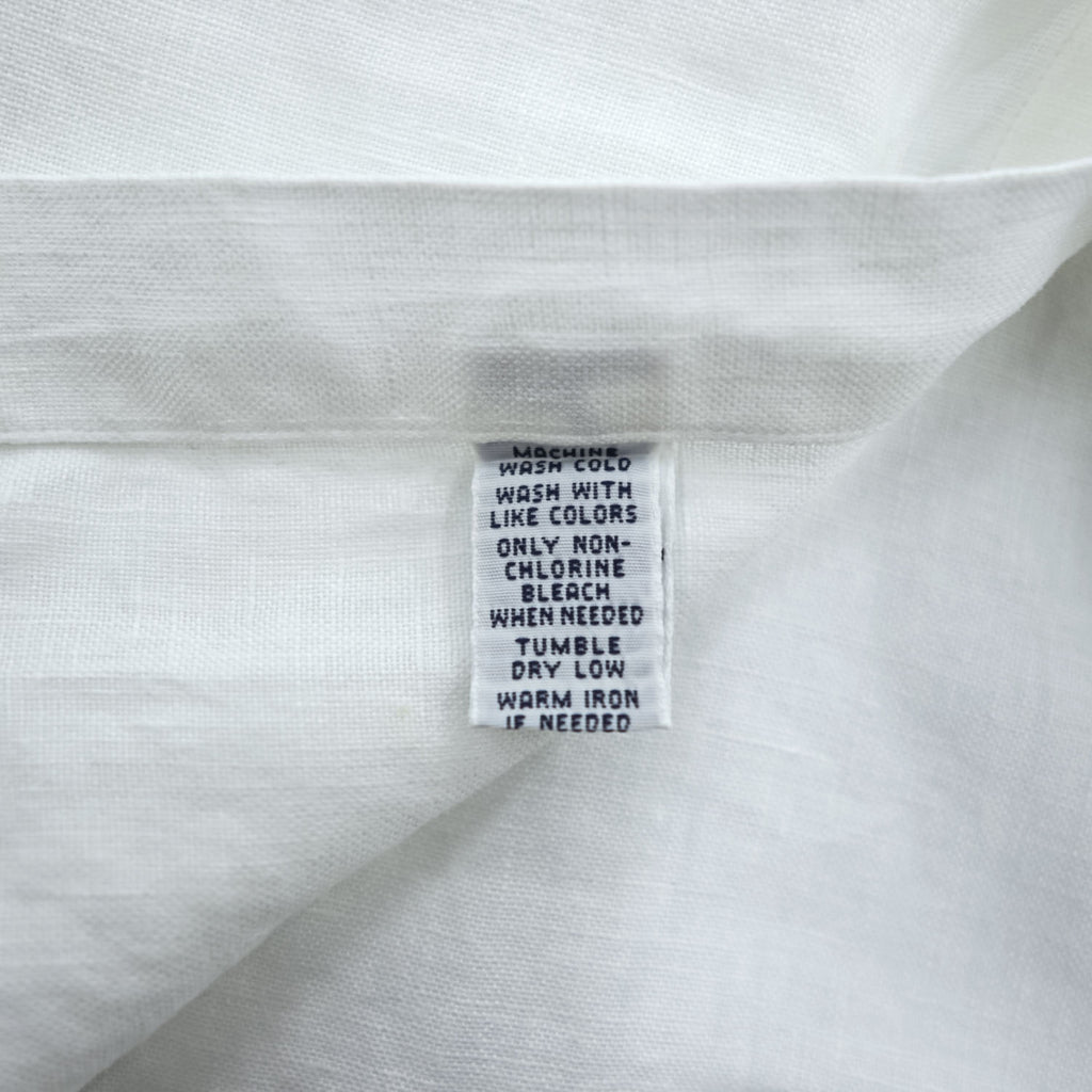 Ralph Lauren 90年代 ヴィンテージ 半袖 リネン シャツ XL ホワイト CLASSIC FIT 麻100% ボタンダウン