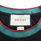 GUCCI コットンジャージー タンクトップ Cotton jersey 'Gucci Firenze 1921' tank top ブラック M シェリーライン ノースリーブ 08.338.986 / 0001-16 イタリア製