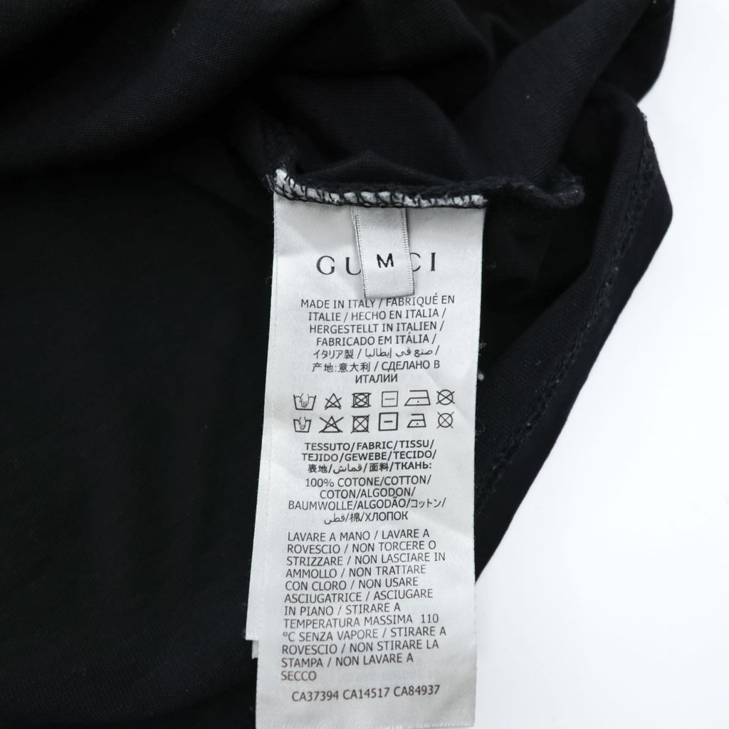 GUCCI コットンジャージー タンクトップ Cotton jersey 'Gucci Firenze 1921' tank top ブラック M シェリーライン ノースリーブ 08.338.986 / 0001-16 イタリア製