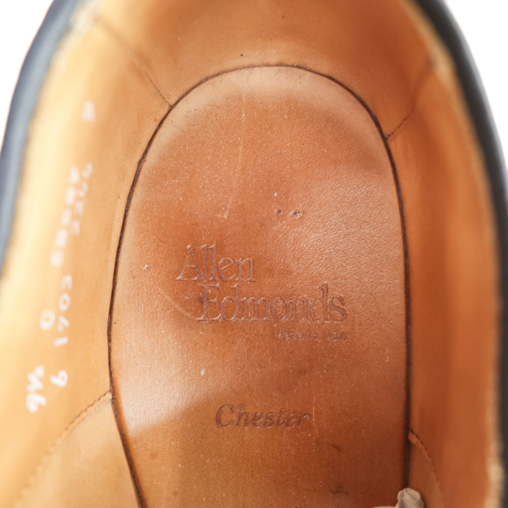 Allen Edmonds 米国製 レザー ドレスシューズ Chester 1903 革靴 27.5cm ウィングチップ メダリオン USA製
