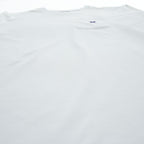 Needles 日本製 ロングスリーブ ポケット Tシャツ L/S Crew Neck Tee - Poly Jersey 長袖 ロンT L ホワイト ワンポイントロゴ NS272