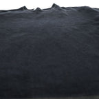 WE WILL 日本製 ラミー 鹿の子 ワッフル フットボールTシャツ XL ブラック ステッチ W-008-8005