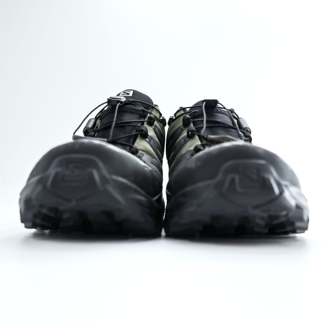SALOMON ゴアテックス X ULTRA 4 GTX GORE-TEX トレッキングシューズ スニーカー 26.5cm カーキ 防水 クイックレース ドローコード Ortholite 413853