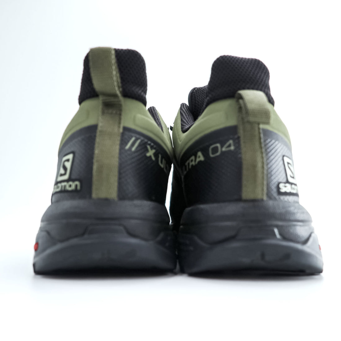 SALOMON ゴアテックス X ULTRA 4 GTX GORE-TEX トレッキングシューズ スニーカー 26.5cm カーキ 防水 クイックレース ドローコード Ortholite 413853