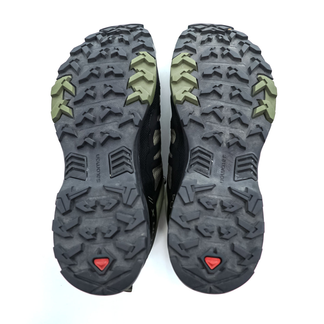 SALOMON ゴアテックス X ULTRA 4 GTX GORE-TEX トレッキングシューズ スニーカー 26.5cm カーキ 防水 クイックレース ドローコード Ortholite 413853