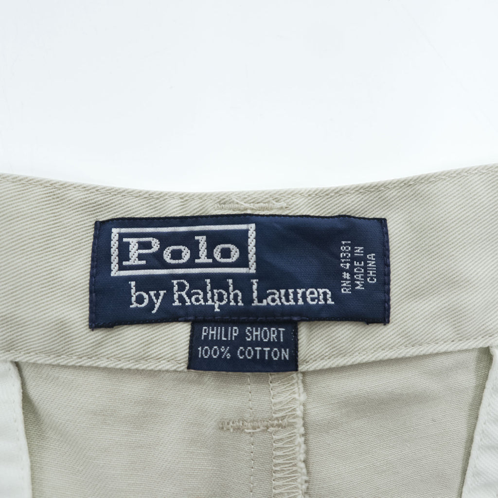 Polo Ralph Lauren 90年代 ヴィンテージ PHILIP SHORT ポロチノ ショーツ 33 ショートパンツ ハーフパンツ ベージュ