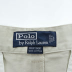 Polo Ralph Lauren 90年代 ヴィンテージ PHILIP SHORT ポロチノ ショーツ 33 ショートパンツ ハーフパンツ ベージュ