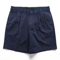 Brooks Brothers 346 タック チノショーツ ADVANTAGE SHORT ショートパンツ 36 ネイビー プリーツ ハーフパンツ