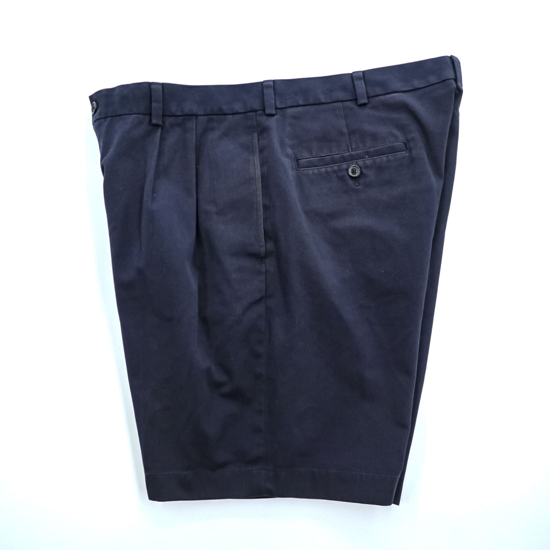 Brooks Brothers 346 タック チノショーツ ADVANTAGE SHORT ショートパンツ 36 ネイビー プリーツ ハーフパンツ