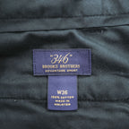 Brooks Brothers 346 タック チノショーツ ADVANTAGE SHORT ショートパンツ 36 ネイビー プリーツ ハーフパンツ