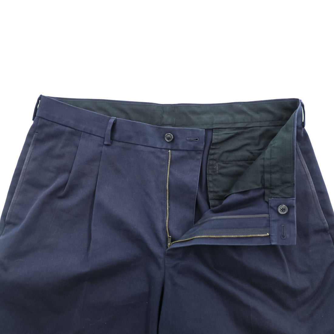 Brooks Brothers 346 タック チノショーツ ADVANTAGE SHORT ショートパンツ 36 ネイビー プリーツ ハーフパンツ