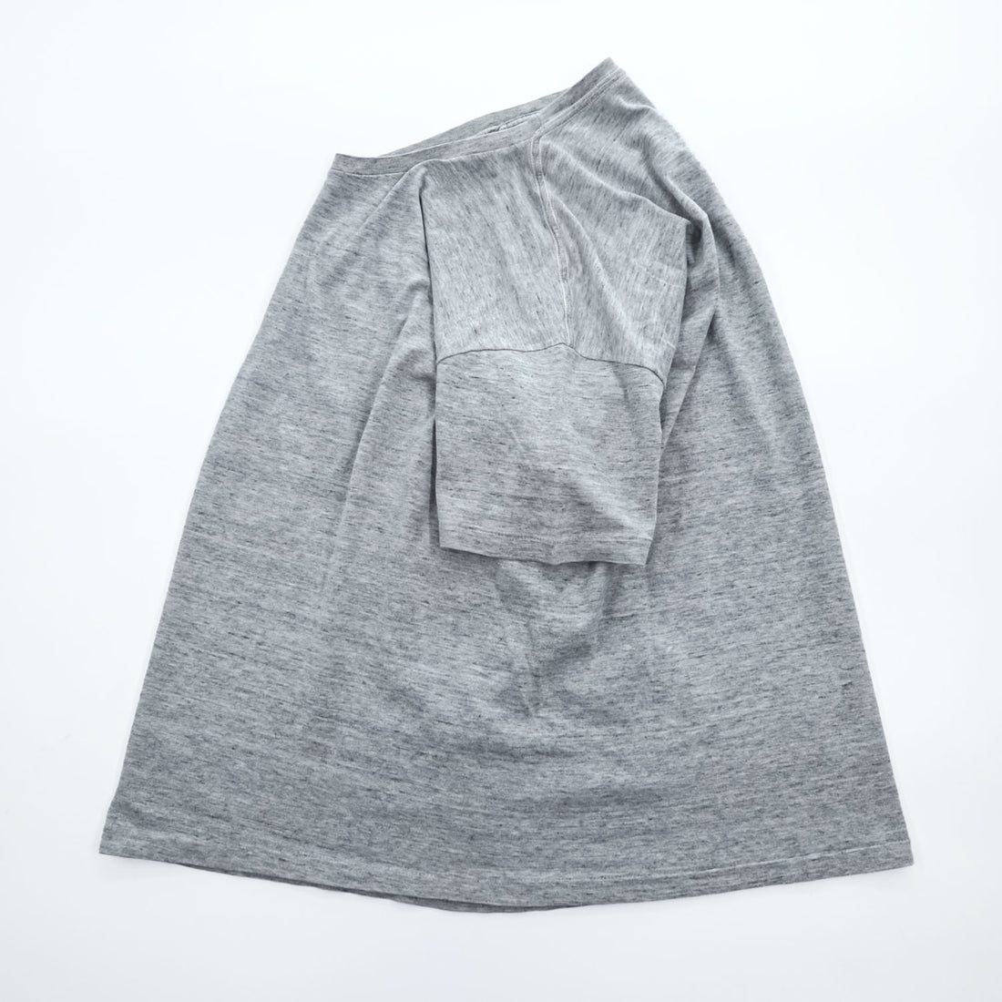 AURALEE 日本製 SUPERFINE COTTON シームレス クルーネック Tシャツ L 杢グレー シングルステッチ AL5ST001-SST