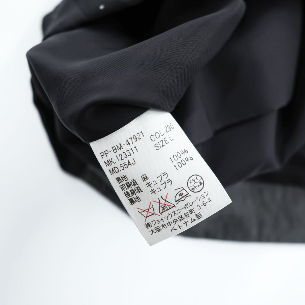 PS Paul Smith リネン ジレ スーツベスト L グレー ブラック 麻 シンチバック ドット PP-BM-47921