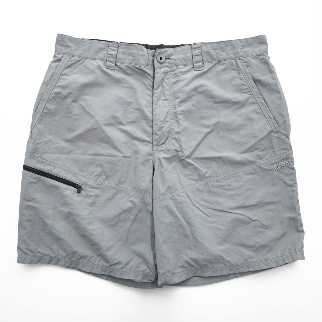 Patagonia ナイロンショーツ アウトドア ショートパンツ ハーフパンツ L グレー ジップポケット STY82126 SP17