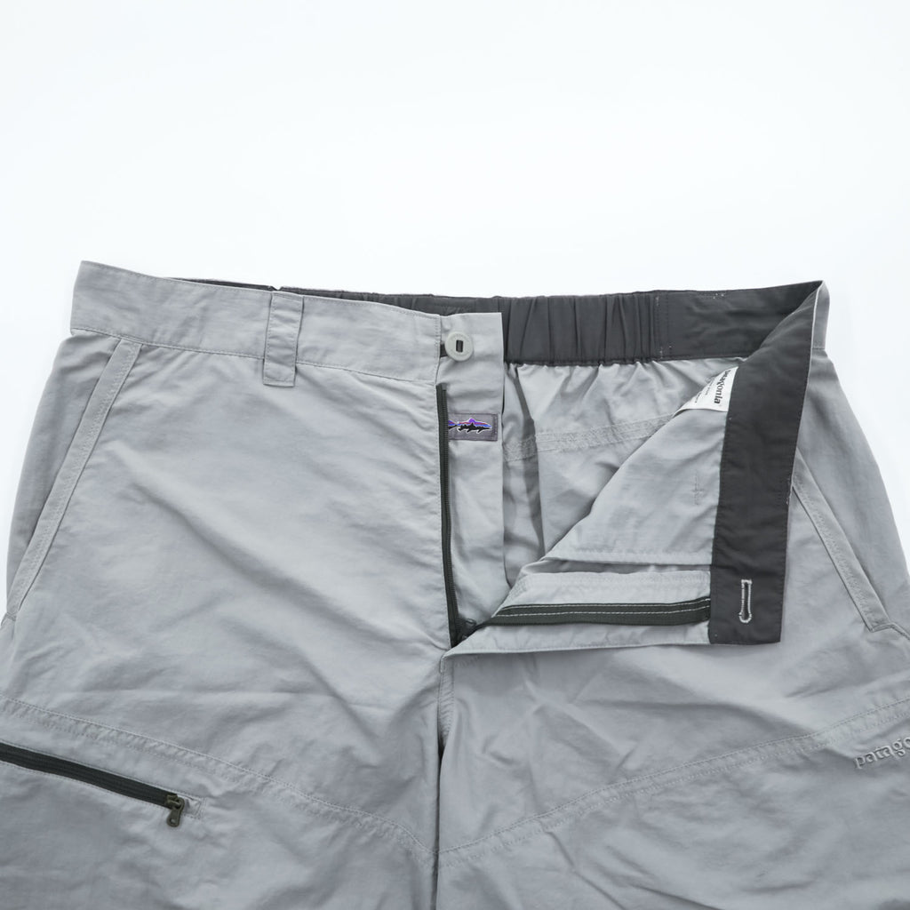 Patagonia ナイロンショーツ アウトドア ショートパンツ ハーフパンツ L グレー ジップポケット STY82126 SP17