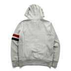 Polo Ralph Lauren 90年代 ヴィンテージ ビッグポニー リバースウィーブ ジップパーカー M グレー フロントポケット 裏起毛 サーマル 袖ライン