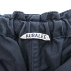 AURALEE 日本製 コットンリネン オックス イージーショーツ ショートパンツ ハーフパンツ L ダークネイビー AL5SPT002-FOX