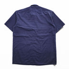 Dickies 半袖 ワークシャツ L ネイビー ポリコットン ツイル ボックスシルエット 1574NV