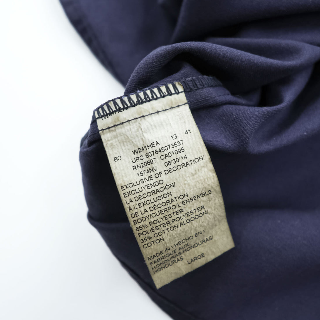 Dickies 半袖 ワークシャツ L ネイビー ポリコットン ツイル ボックスシルエット 1574NV