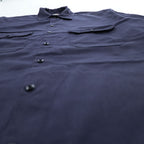 Dickies 半袖 ワークシャツ L ネイビー ポリコットン ツイル ボックスシルエット 1574NV