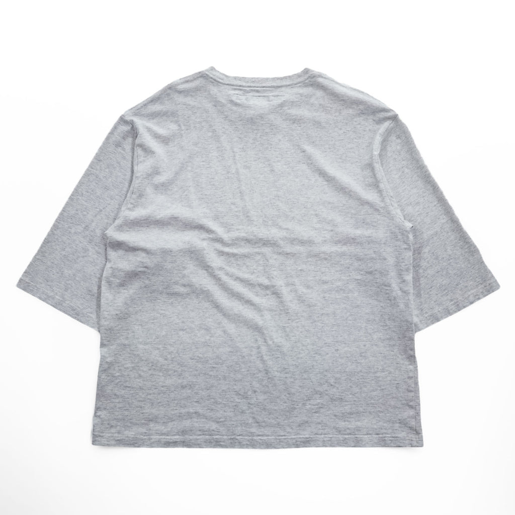 EEL 日本製 7分袖 Tシャツ YURURI TEE 3/4 S グレー ワイド USA製生地 E-25522 未使用品