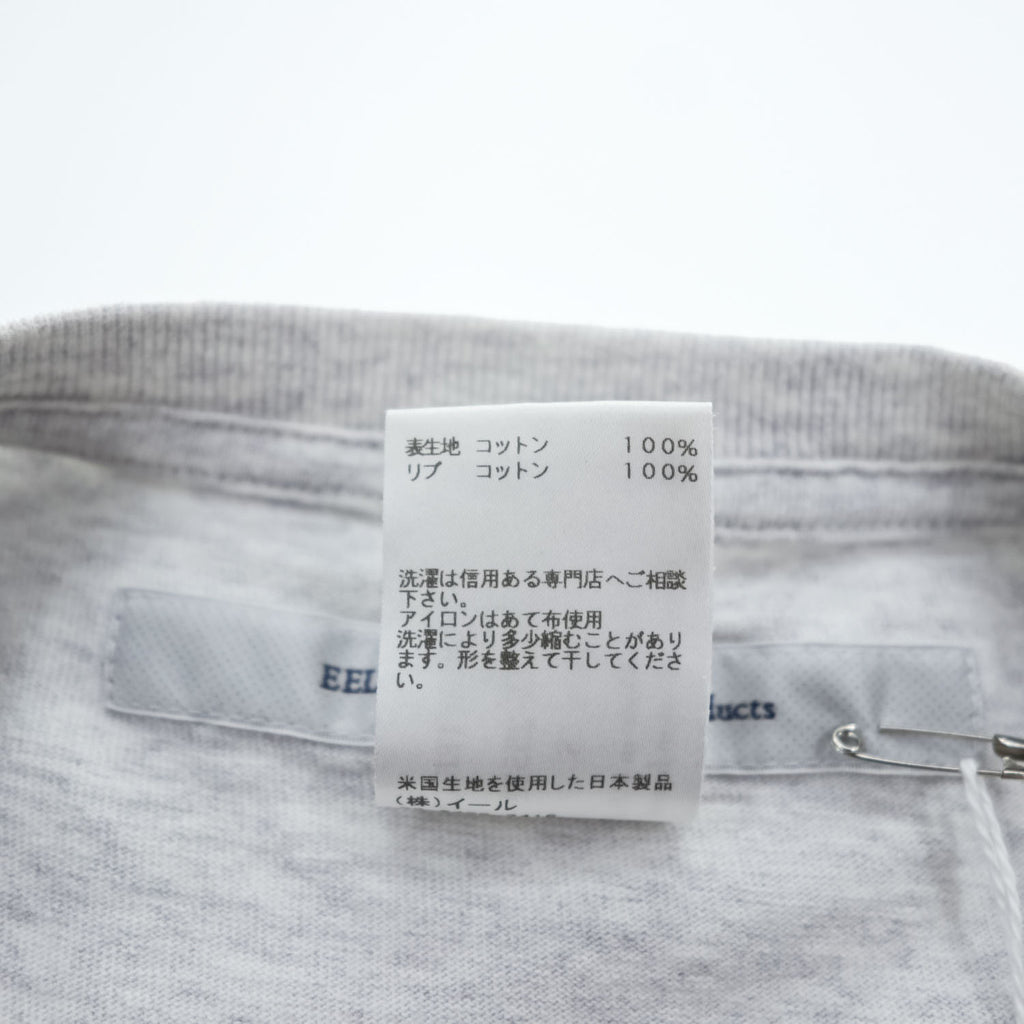 EEL 日本製 7分袖 Tシャツ YURURI TEE 3/4 S グレー ワイド USA製生地 E-25522 未使用品