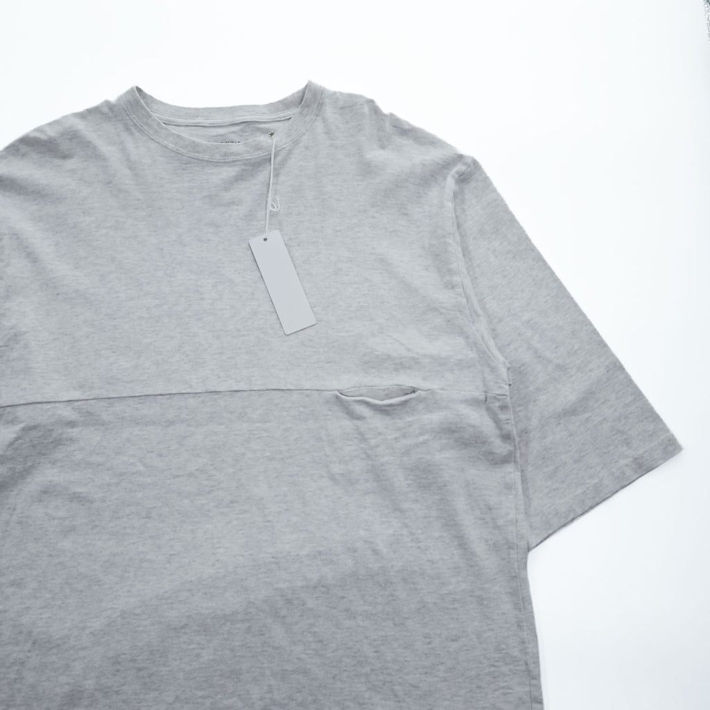 EEL 日本製 7分袖 Tシャツ YURURI TEE 3/4 S グレー ワイド USA製生地 E-25522 未使用品