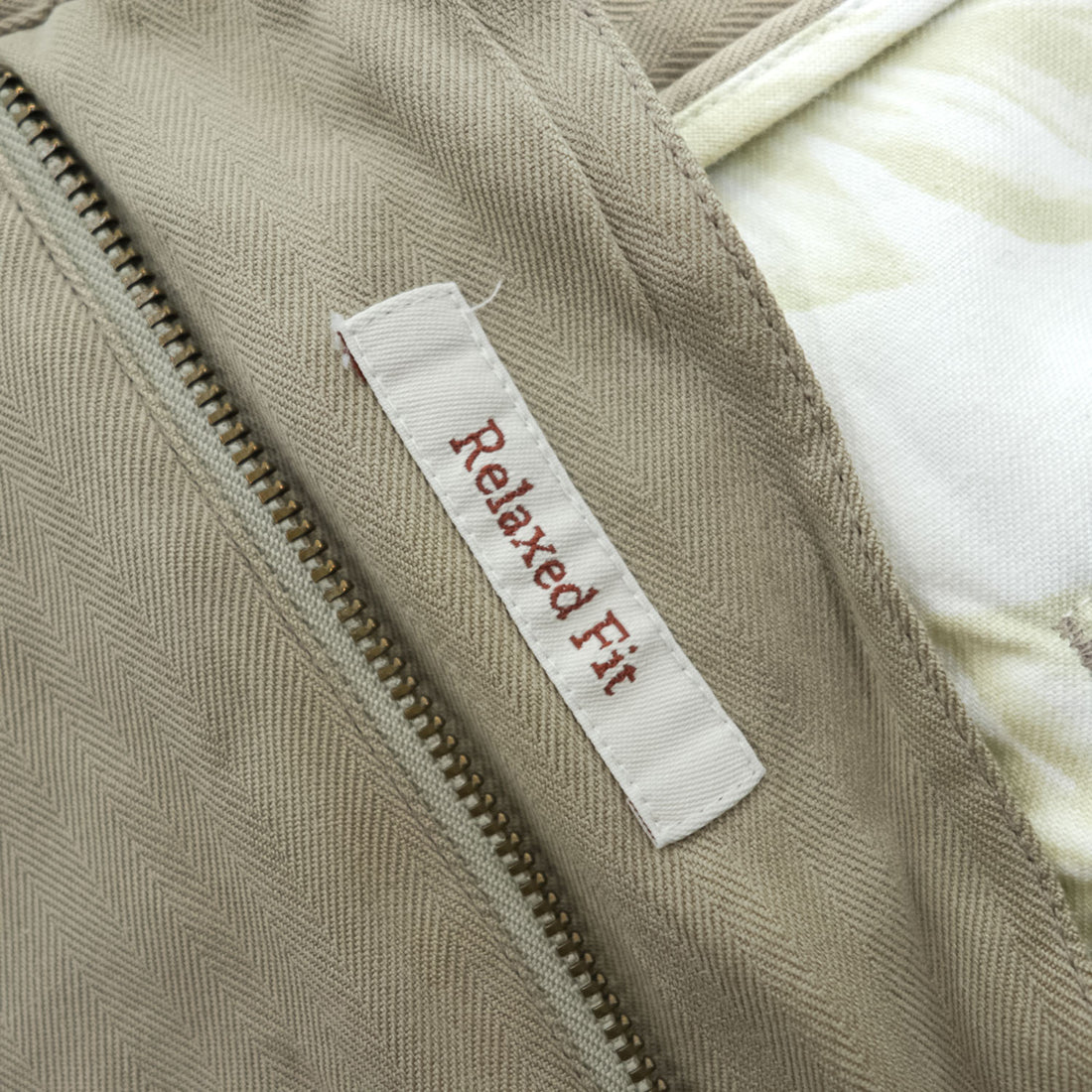 90年代 ヴィンテージ Caribbean シルク 2タック ワイド スラックス パンツ L ベージュ ヘリンボーン プリーツ Relaxed Fit