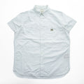 DENIM & SUPPLY RALPH LAUREN 半袖 ワークシャツ L ホワイト オックスフォード ダブルポケット