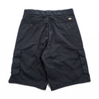 Dickies カーゴショーツ ワーク ハーフパンツ W36 ブラック LOOSE FIT ショートパンツ WR888BK