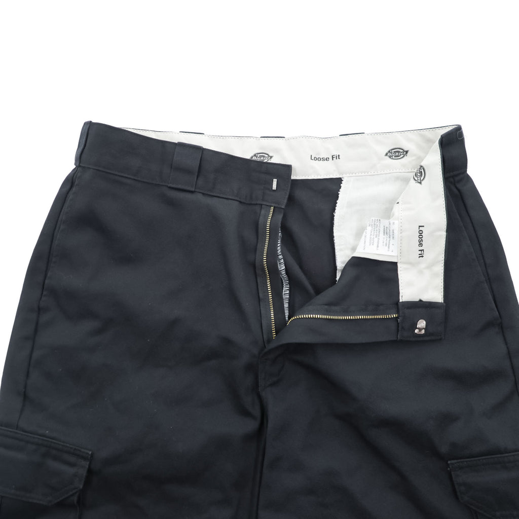 Dickies カーゴショーツ ワーク ハーフパンツ W36 ブラック LOOSE FIT ショートパンツ WR888BK