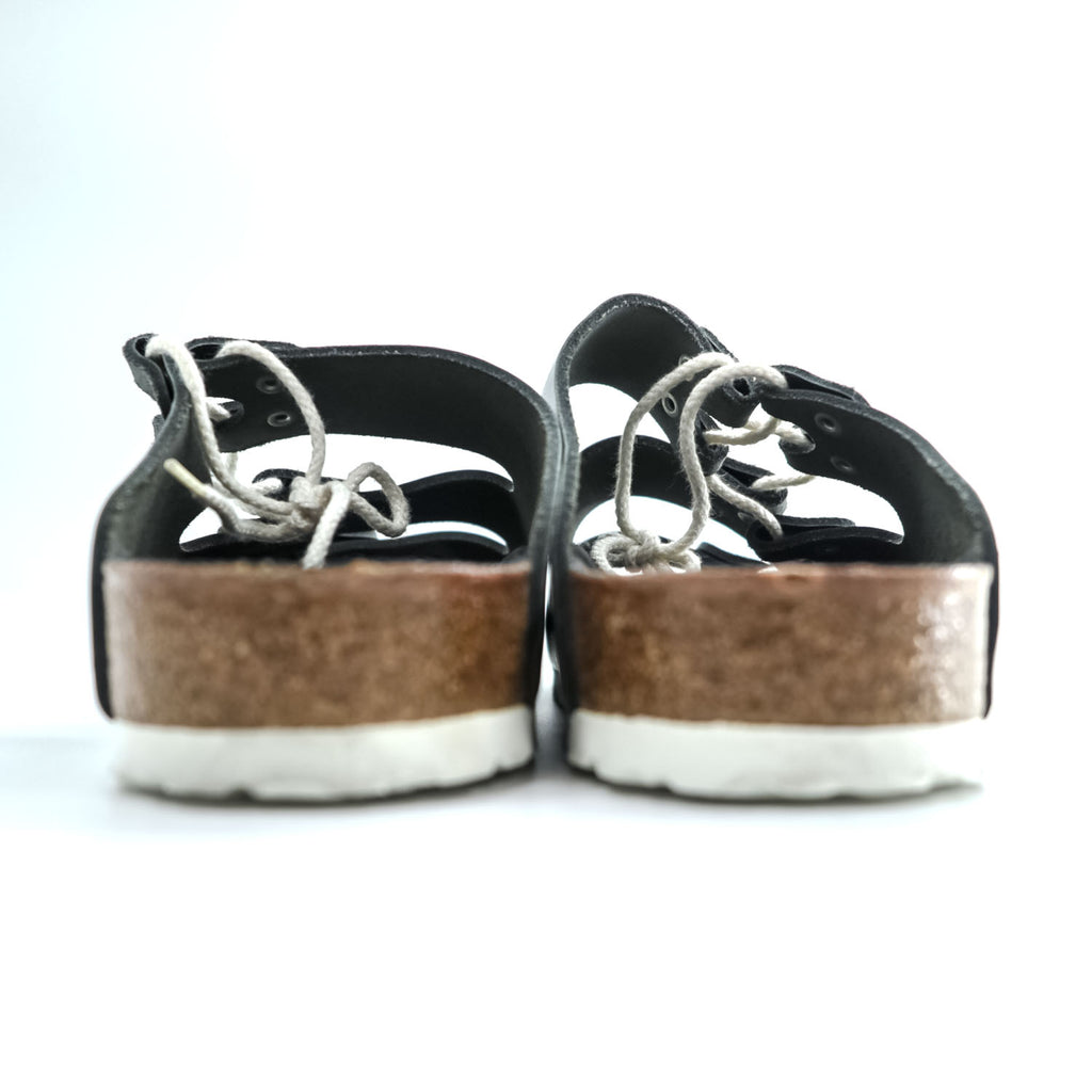 BIRKENSTOCK ルカ LUCCA スライド サンダル 27cm ブラック レザー レースアップ EVAソール ドイツ製