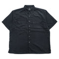 GEORGE 90年代 ヴィンテージ 半袖ワークシャツ XL ブラック SUEDED ボックスシルエット