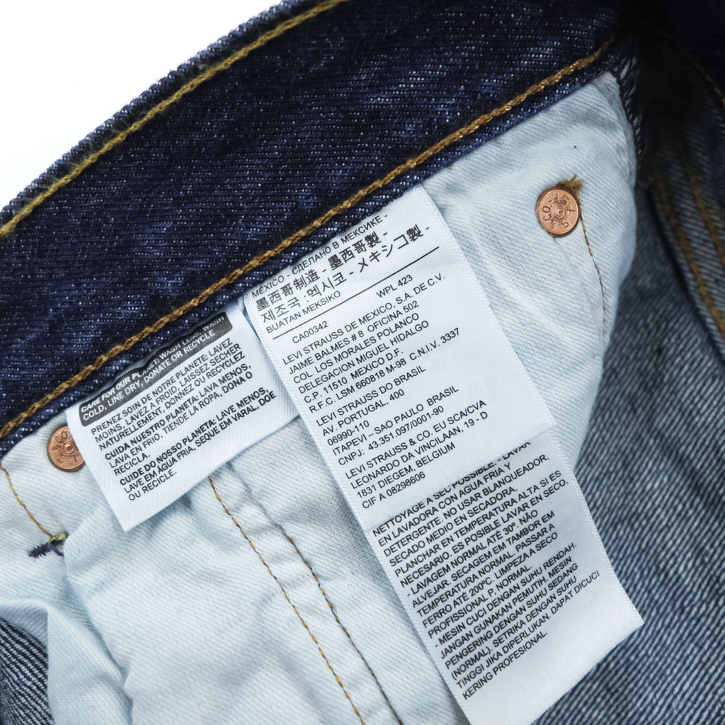 Levi's 501 デニムパンツ ジーンズ 34 x 30 インディゴ 濃紺 リジッド ボタンフライ 00501-0115