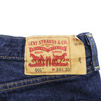 Levi's 501 デニムパンツ ジーンズ 34 x 30 インディゴ 濃紺 リジッド ボタンフライ 00501-0115
