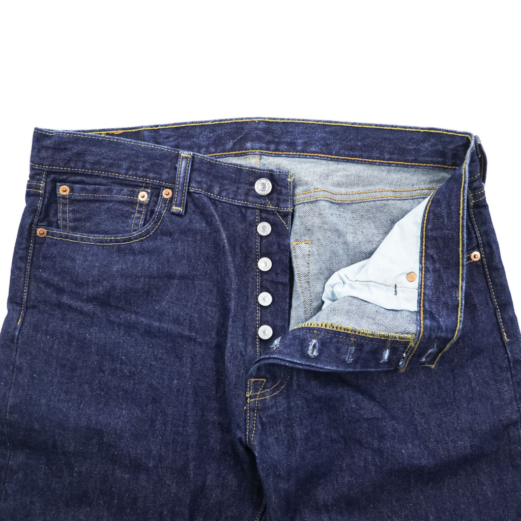 Levi's 501 デニムパンツ ジーンズ 34 x 30 インディゴ 濃紺 リジッド ボタンフライ 00501-0115