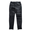 SUNSEA 日本製 レザーパンツ Leather Flea Market Pants 1 ブラック 裾ジップ スリット SNS-14A49