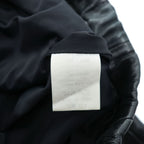 SUNSEA 日本製 レザーパンツ Leather Flea Market Pants 1 ブラック 裾ジップ スリット SNS-14A49