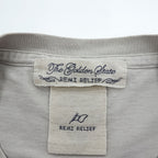 REMI RELIEF 日本製 ヴィンテージ加工 Tシャツ M ベージュ HARD SP加工20/天竺 BE GOOD スペシャル加工