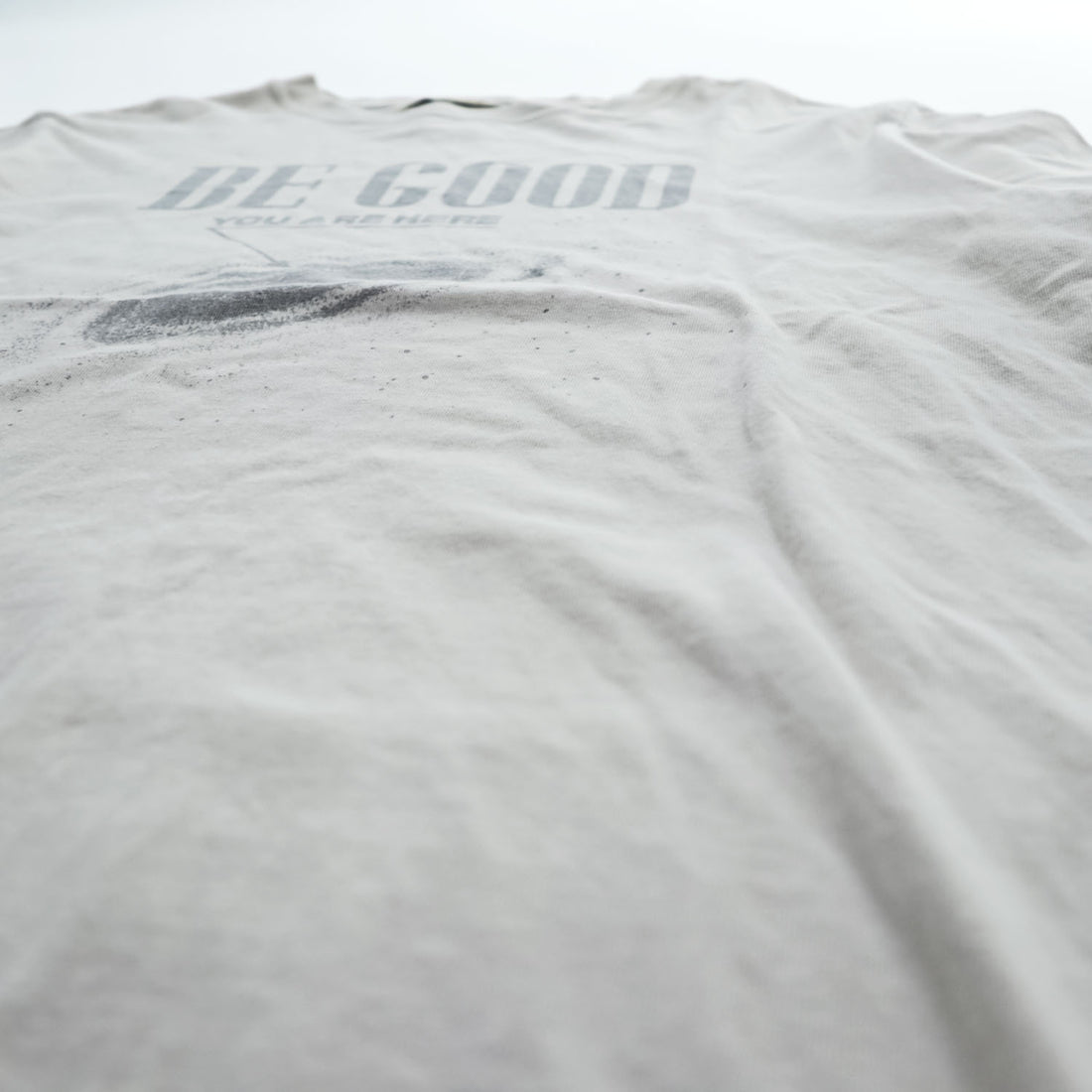 REMI RELIEF 日本製 ヴィンテージ加工 Tシャツ M ベージュ HARD SP加工20/天竺 BE GOOD スペシャル加工