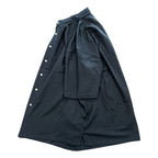 NAUTICA 半袖 シルク シャツ L ブラック EASY CARE SILK BLEND ワンポイントロゴ ボックスシルエット