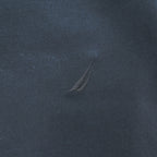 NAUTICA 半袖 シルク シャツ L ブラック EASY CARE SILK BLEND ワンポイントロゴ ボックスシルエット