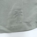 Tommy Bahama 90年代 ヴィンテージ 100%シルク 半袖 キャンプシャツ M グリーン 開襟 オープンカラー ボックスシルエット