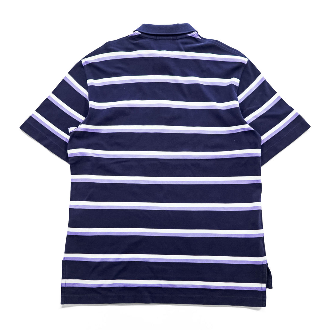Polo Ralph Lauren 90年代 ヴィンテージ ポロシャツ M ネイビー ボーダー スモールポニー ロゴ 刺繍 GOLF FIT