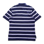 Polo Ralph Lauren 90年代 ヴィンテージ ポロシャツ M ネイビー ボーダー スモールポニー ロゴ 刺繍 GOLF FIT