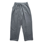 ZARA 2タック ワイド スラックス パンツ M グレー ストレッチ プリーツ ダブルカフス