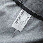 ZARA 2タック ワイド スラックス パンツ M グレー ストレッチ プリーツ ダブルカフス