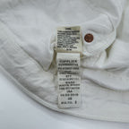 Polo Ralph Lauren ダメージ加工 カットオフ ショートパンツ L ホワイト デニム レザーパッチ