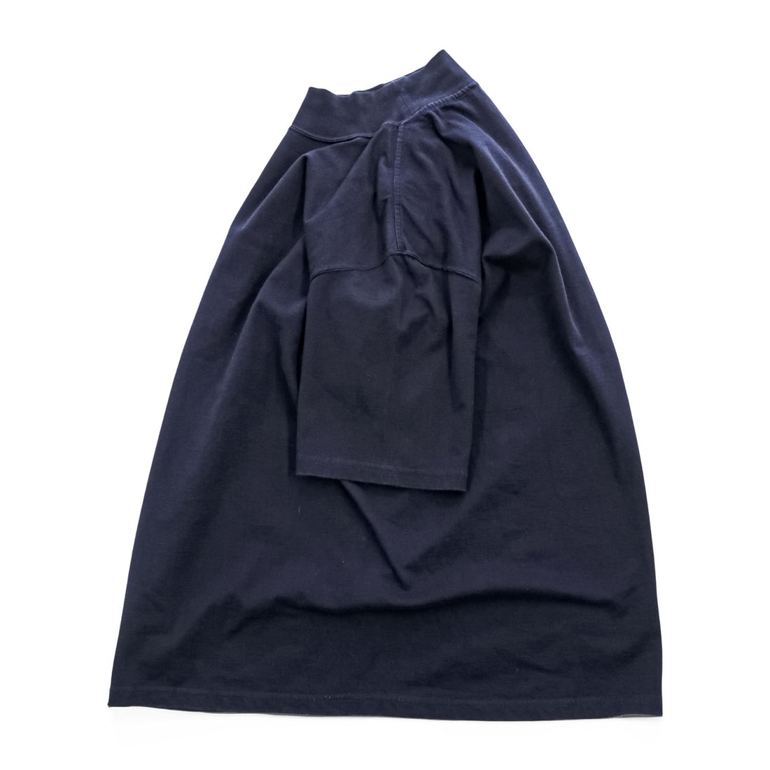 Graphpaper 日本製 モックネック Tシャツ S ネイビー S/S Mock Neck Tee