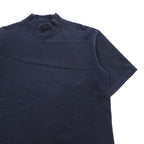 Graphpaper 日本製 モックネック Tシャツ S ネイビー S/S Mock Neck Tee
